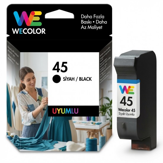 Wecolor HP45 Compatible Plotter Kartuş 42ml Pigment Mürekkep