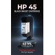 Wecare Hp 45 Plotter Kartuşu Tam dolu 42ml Donma Yapmaz